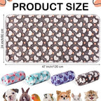 Reginary 4 Pcs Guinea Pig Fleece Cage Liners(Heart Pattern,24 x 47 Inch) - Image 2