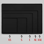 DogBuddy Dog Food Mat Waterproof Silicone Pet Feeding Mat for Dogs, Non-Slip, Easy to Clean, Black