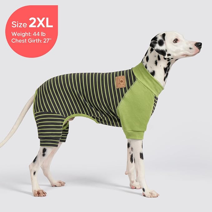 KYEESE Turtleneck Dog Pajamas for Small Medium Large Dogs Warm Dog Onesie | 4-Way Stretch, Lightweight & Breathable, Reduces Shedding, Gentle on Sensitive Skin, Recovery Support, Easy Potty Breaks