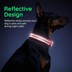 Airtag Dog Collar, Reflective Ultra-Durable Nylon Padded with QR Code Buckle & IP68 Waterproof Air Tag Holder Compatible for Apple AirTag, Comfortable for Small Medium Large Dogs(Hot Pink,L)