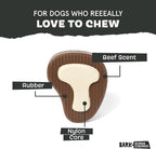 BarkBox Super Chewer Tough Dog Chew Toys - Large | for Aggressive Chewers, Dental Stimulating T Bone