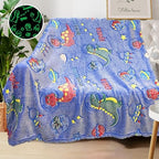 COMFAR Dinosaur Blanket for Boys, Dinosaur Glow in The Dark Blanket for Kids/Baby, Toddler Blanket for Boys, Soft Fleece Blankets and Throw,Birthday 40"x 50" by COMFAR