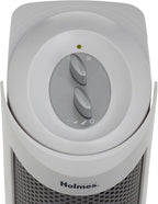 Holmes True HEPA Allergen Remover Mini Tower Air Purifier with Optional Ionizer | Small Space Air Purifier, White (HAP706-NU-1)