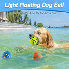 Mankoda Dog Balls, 3" Indestructible Tennis Balls for Aggressive Chewers | Floating Fetch Toys, Durable ETPU Rubber, Bouncing & Lightweight, Interactive Chewing Safe for Medium Large Dogs - 3 Pack