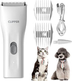 Dog Grooming Kit Clipper for Thick Coat | Low Noise, Cordless Cat Hair Trimmer, Rechargeable Shaver Pet Grooming Tools