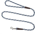 Mendota Pet Snap Leash - British-Style Braided Dog Lead, Made in The USA - Arctic Blue, 3/8 in x 4 ft - for Small/Medium Breeds