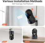 owltron Indoor Camera 2K, 360 Cameras for Home Security with Motion Detection, Baby Monitor with Phone App, 2.4G WiFi Pet Cam with Night Vision & 2-Way Audio