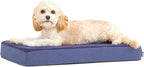 BarkBox Orthopedic Dog Bed - Small | with Memory Foam - Comfortable, Durable & Machine Washable Pet Bed - Navy