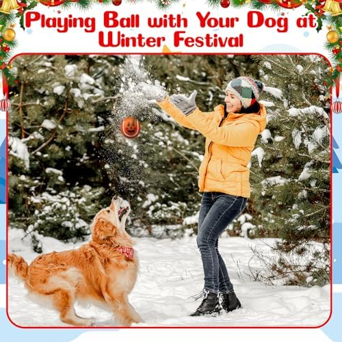 Civaner 36 Pcs Christmas Dog Toys Bulk, 2.5 Inch Squeaky Tennis Balls Santa - Image 6