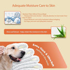 Pet Wipes for Dogs & Cats 100% Bamboo Grooming Wipes, 100 Count | Alcohol-Free, Fragrance-Free 8 x 8 in Plant-Based Wipes for Paws, Body, Face & Rear | Lab-Tested