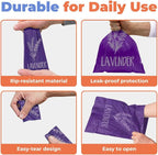 Best Pet Supplies Poop Bags for Dogs - Lavender, 150 Count | Scented, Leak-proof, Easy-Tear perforations, 15 Thick Bags per roll, Outdoor Walking & Travel, Fits Standard Holders