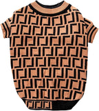 Dog Sweater for Small Dogs, Designer Dog Clothes, Luxury Furdi, Soft Knit | Designer dog clothes for small dogs with soft knit comfort, luxury styling and easy pullover fit for Yorkies in cold weather.