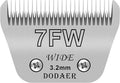 7FW Dog Grooming Wide Blades,Compatible with Andis,Oster A5,Wahl KM10 | Cut Length 1/8”(3.2mm)