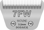 7FW Dog Grooming Wide Blades,Compatible with Andis,Oster A5,Wahl KM10 | Cut Length 1/8”(3.2mm)