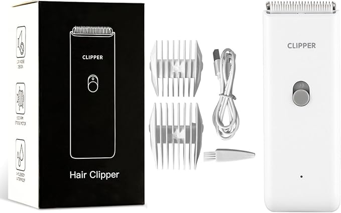 Dog Clippers,Quiet Washable USB Rechargeable Cordless Dog Grooming Kit,Electric Pets Hair Trimmers Shaver Shears for Dogs and Cats White