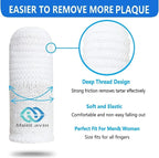 Pet Toothbrush for Small to Large Dogs Cats,Soft High Grade Finger Toothbrush,Teeth Oral Cleaning,Dental Care, 1 Set for Two Fingers White (6)