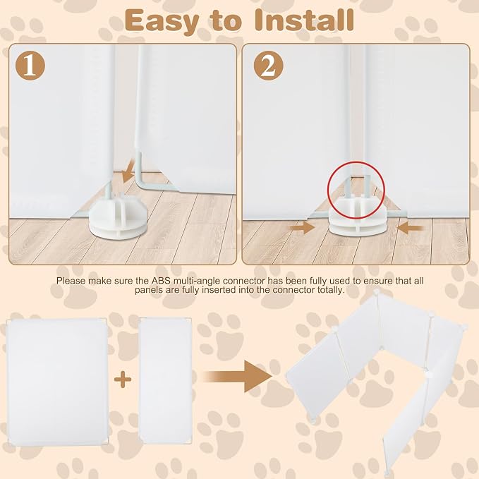FHTONGE 2Set Large Cat Litter Box Enclosure Splash Guard,Protect Wall Floor | Cat Litter Pan Spill Proof Barrier, Universal Kitten Toilet Box Cover Hideaway Divider, Pee Shield Privacy Screen Surround