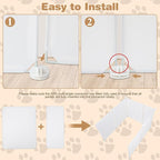 FHTONGE 2Set Large Cat Litter Box Enclosure Splash Guard,Protect Wall Floor | Cat Litter Pan Spill Proof Barrier, Universal Kitten Toilet Box Cover Hideaway Divider, Pee Shield Privacy Screen Surround