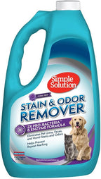 Simple Solution Pet Stain & Odor Remover, Enzyme Stain Cleaner, Gallon | Dog Stain & Odor Remover, Pet Urine Enzyme Cleaner, Dog Urine Carpet Cleaner, Pet Odor Eliminator, Floral Fresh Scent