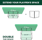 FXW AuraSpace Pro Clear Acrylic Indoor Dog Playpen, 32" H, 2 Panels | Open View, No Climbing Bars, Heavy-duty Metal, DIY Layouts, Easy Access, For Small & Medium Dogs, Patented