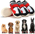 Dog Shoes for Large Dogs Breathble Dog Shoes for Hot Pavement Anti-Slip Dog Boots & Paw Protectors for Summer Hot Pavement Hiking Dog Booties Puppy Outdoor Paw Protectors 4PCS