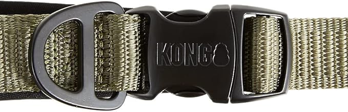 KONG Comfort Ultra Durable Traffic Padded Handle Hands Free Quick Control Leash 6' (Green)
