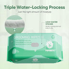 Natural Pet Grooming Wipes, 100 Fresh Counts, Extra Moist & Thick for Dogs & Cats, Puppies & Kittens