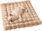 SOMAHE Plush Pet Bed Mat, Machine Washable, Medium 27x20 Latte Coffee | Machine Washable + Non-Slip Paw Bottom: plush pet mat stays fluffy and steadier for large cats and small dogs.