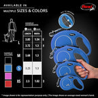 FLEXI® Classic Tape Retractable Dog Leash, Small, 16 ft - Blue | German engineered, original flexi leash, durable quality for dogs up to 33 lbs, tangle-free, walking, reliable brake system
