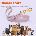 Viper Biothane K9 Working Dog Leash Waterproof Lead for Tracking Training Schutzhund Odor-Proof Long Line with Solid Brass Snap for Puppy Medium and Large Dogs 6ft, Pastel Purple
