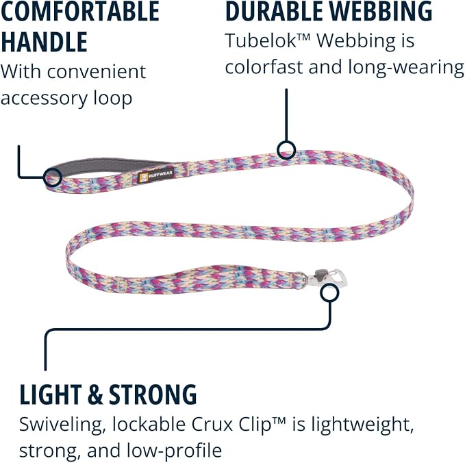Ruffwear, Front Range Dog Leash, 5 ft Lead with Padded Handle for Everyday Walking, Reef Fish