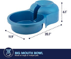 Petmate Big Blue Outdoor Water Bowl, 5 Gallons, (Water Jug Not Included), Made in USA | Jug not included, extra large refill station design, keeps multiple thirsty companions hydrated, sturdy and easy to clean