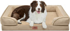 Comfort Expression Orthopedic Dog Beds for Large Sized Dog with Bolster | Waterproof Dog Couch Bed with Washable Cover & Non-Slip Bottom, Supportive Egg Crate Foam Large Pet Bed, 36x27 Inch