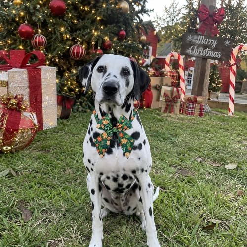 Christmas Dog Bow Ties Bulk for Large Dogs 30 Pack 4.9"*6.8" L - Image 5