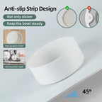 Havniva Dog Bowls Elevated, Ceramic Dog Food and Water Bowl Set | 8.3” Raised Dog Food Bowl, Elevated Dog Bowls with Bamboo Stand, Non-Slip Dog Water Bowl for Large Dog, Large Capacity