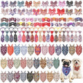 Reginary 120 Pcs Paisley Dog Bandanas Bulk Dog Bows Set Bow Ties Cat Scarf Colorful Washable Triangle Pet Kerchief Cute Bib for Summer Small Medium Large Pets Grooming Accessories Costume by Reginary