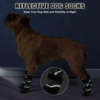 BEAUTYZOO Dog Socks to Prevent Licking Paws for Hardwood Floors Anti Slip, Dog Shoes Booties for Hot/Cold Pavement,Grippy Boots & Paw Protectors Traction Control for Small Medium Large Senior Dogs