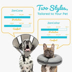 ZenPet Recovery Inflatable Collar for Dogs & Cats – Soft, Comfortable, Safe & Stress-Free Healing Alternative E-Collar After Surgery, Adjustable Donut Design, Secure Fit (XLarge)