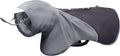Slip-On Dog Rain Poncho, Quick & Easy to Wear Dog Raincoat, Unrestricted, Super Lightweight, and Waterproof Rain Jacket for All Breeds, Adjustable and Reflective (Grey, Large)