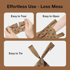 VETRESKA Dog Poop Bags with Handles 120 Count, Coffee Scented Waste Bags | Leak-Proof Thick Dog Bags for Poop, Easy-Tie Large Poop Bags, 8 Refill Rolls for Dog Walking Cat Litter