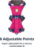 Ruffwear, Flagline Dog Harness, Lightweight and Reflective, No Pull Dog Lift Harness for Hiking, Running and Everyday Use, Alpenglow Pink, X-Small