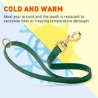 Viper Biothane K9 Working Dog Leash Waterproof Lead for Tracking Training Schutzhund Odor-Proof Long Line with Solid Brass Snap for Puppy Medium and Large Dogs 20in, Hunter Green