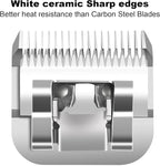 15# Detachable Dog Blades Compatible with Andis/Oster A5 Grooming | Compatible with wahl km10 dog clipper,Cut Length 3/64-Inch(1.2mm),Made of Ceramic Blade & Stainless Steel Blade