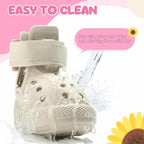Nasjac Dog Shoes for Hot Pavement - Breathable Dog Sandals with Non Slip Soles & Reflective Straps, Easy ON & Off, Easy-Clean Summer Outdoor Pet Boots for Small Medium Large Dogs, BG, 9
