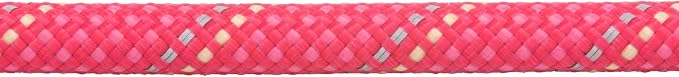 Ruffwear, Knot‑a‑Leash, Climbing‑Inspired Rope Leash, 5 ft Reflective Rope, Secure Auto‑Locking Swivel Carabiner, Tubular Handle, Accessory Loop for Pick‑Up Bags, Pink, Large