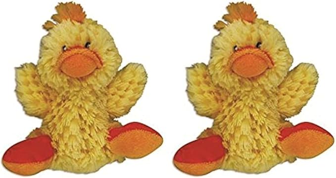Kong Low Stuffing with Squaker dog Toy Small Color:Duck Size:Pack of 2