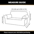 Stretch Loveseat Sofa Cover Slipcover Couch Cover for 2 Cushion Sofa Washable Sofa Cover for Pets Friendly Furniture Protector Covers with Non Slip Bottom(Loveseat, Dove)