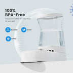 Gardner Pet Automatic Gravity Water Dispenser for Dogs, 1.0Gallon 100% BPA-Free Dog Water Bowl Dispenser, Pet Water Fountain Dispenser with Sponge Filter for Small&Medium Dogs, Cats, Puppies(White)