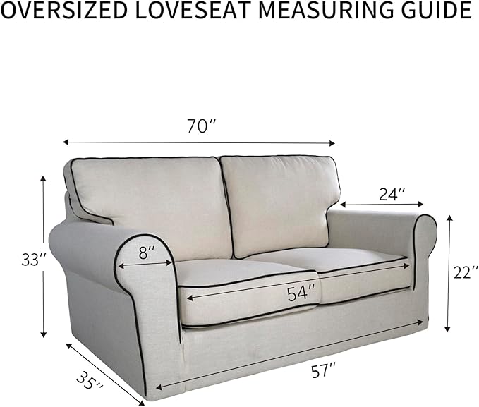 PureFit Reversible Quilted Couch Covers for Dogs Loveseat Sofa Cover 54" | Gray/Light Gray, Water Resistant Couch Protector, Washable Pet Couch Cover with Non Slip and Elastic Straps For Kids