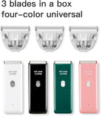 3 Pieces of Replacement Blades for Pet Hair Trimmers,Easy to Put On & Off Waterproof Ceramic Blades for Dog Grooming Shavers,3 PCs in 1 Box